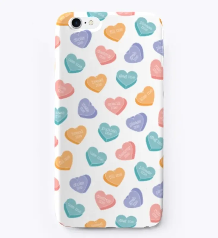 Candy Hearts (Fill) - iPhone Case